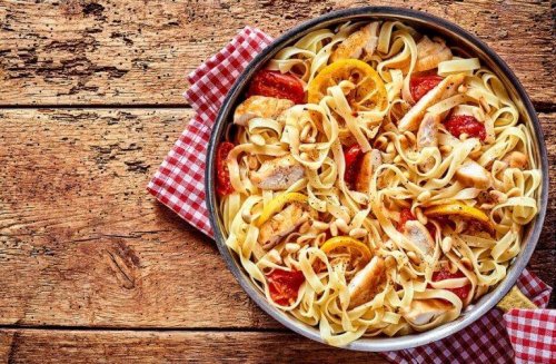 Linguine mit Garnelen und Zitrone