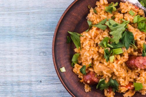 Spinatrisotto mit Pilzen