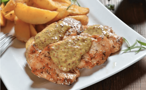 Hünchenbrustfilets in Käsesoße