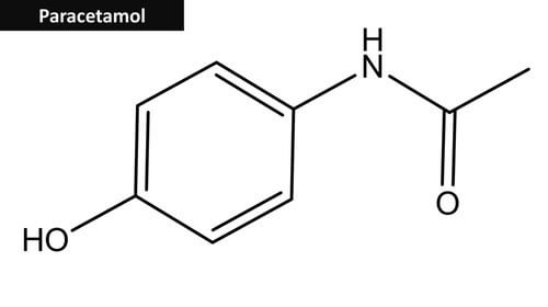 Struktur von Paracetamol