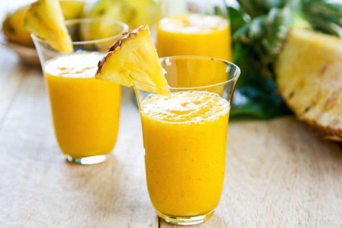 kalorienarmer Smoothie - Ananas
