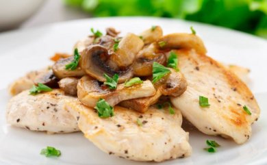 Rezept: Hähnchen-Gratin mit Pilzen