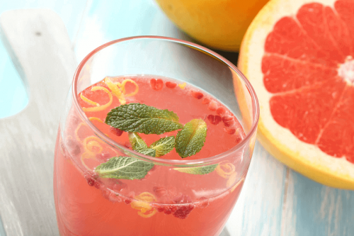 Minztee mit Orange
