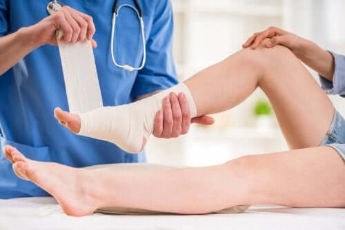 Behandlung verstauchter Knöchel