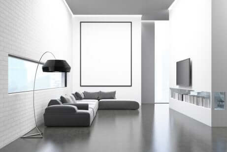 Minimalistisch einrichten: Schlichtes Wohnzimmer