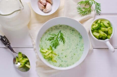 Rezept für Gurken-Avocado-Suppe