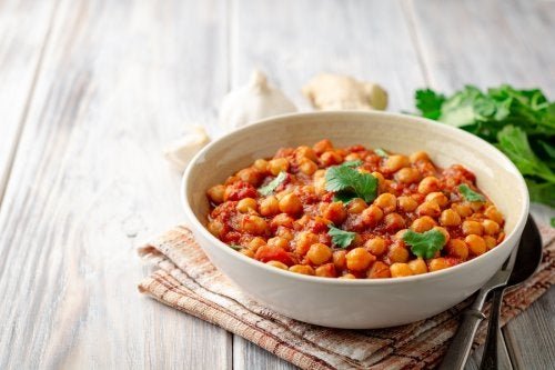 Kichererbsen mit Curry: lecker und gesund!