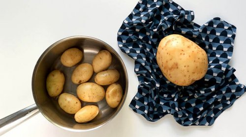 Topf mit Kartoffeln