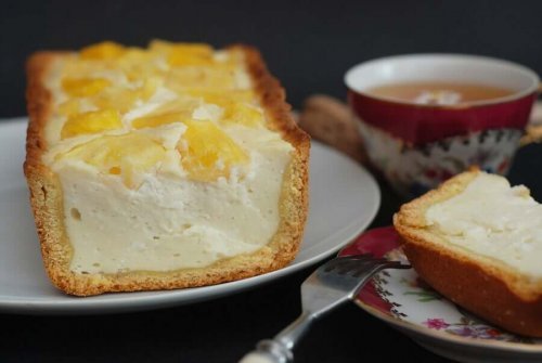 Piña-Colada-Käsekuchen bei Zöliakie