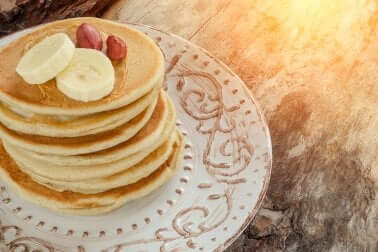 Rezept: Leckerer Pfannkuchen mit Banane