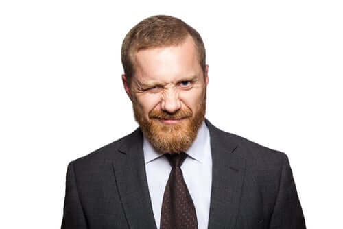 Mann mit Tourette-Syndrom