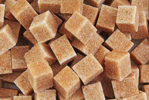 Braune Zuckerwürfel