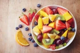 Obst ohne Schale