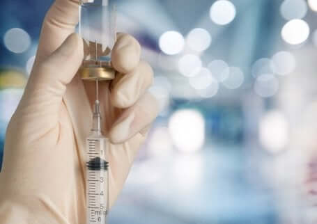 Spritze mit Penizillin