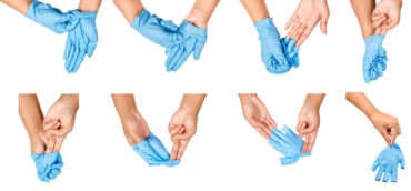 Handschuhe richtig abziehen