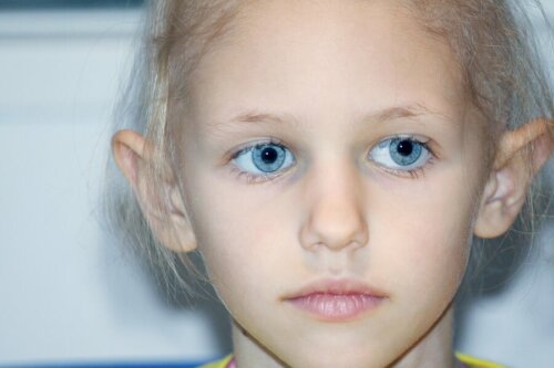 Kind mit Retinoblastom