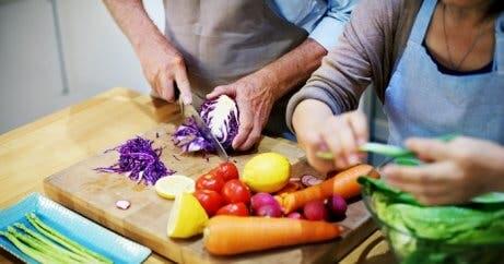 Gemeinsames Kochen als Paar