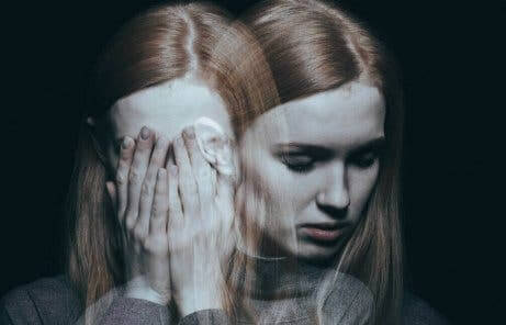 Frau mit Depressionen