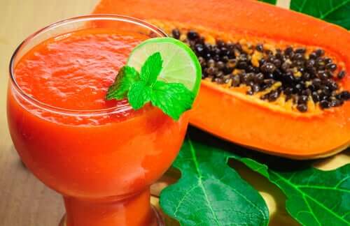 Fettlebererkrankung - Melone und Papaya