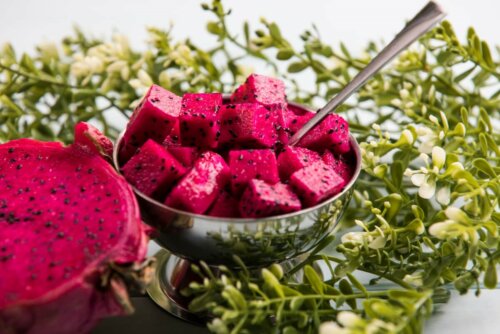 Drachenfrucht Pitaya Stückchen