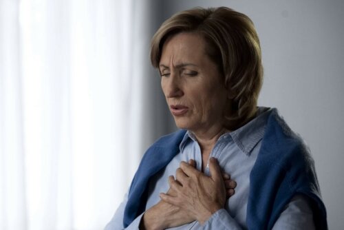 Frau Husten Asthma