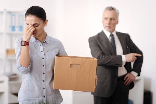 Sexismus - Frau, die entlassen wurde