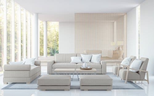 Feng Shui Dekorationstipps - helles Wohnzimmer