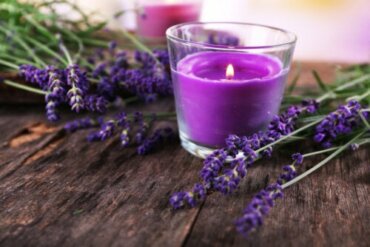 So bastelst du einen dekorativen Kerzenhalter mit Lavendel