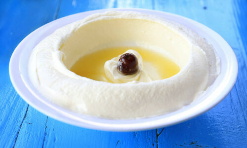 Labneh - mit Olivenöl
