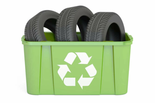 Tierhaus - aus recycelten Reifen