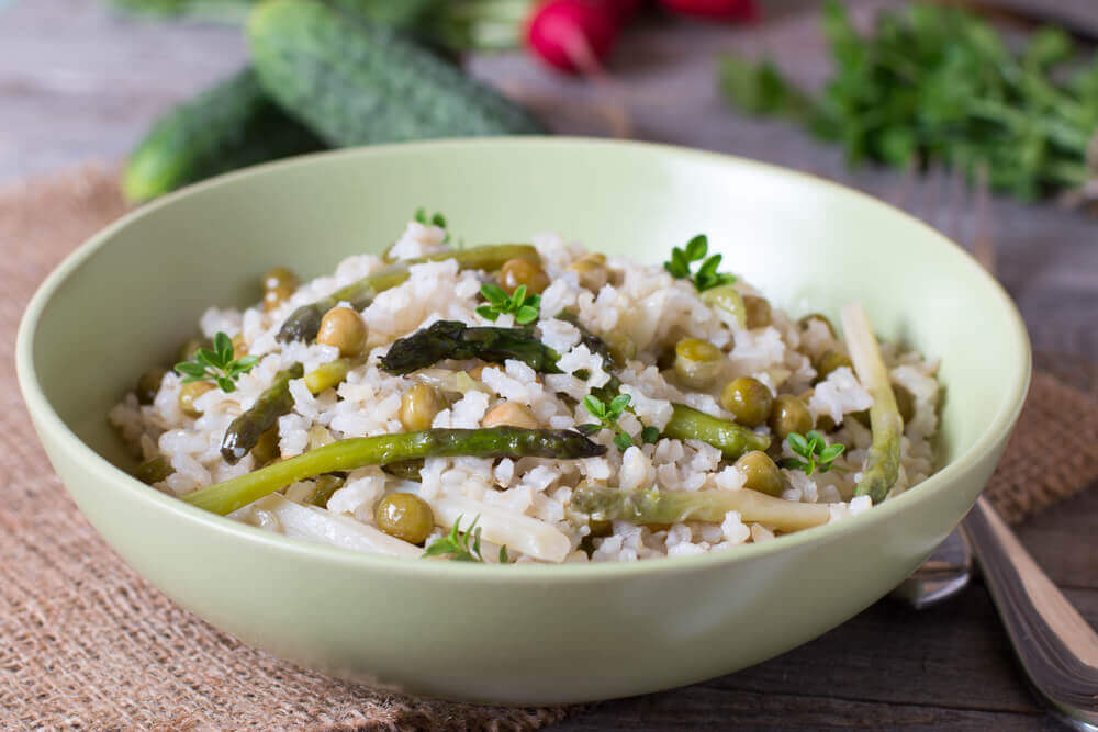 Cholesterinarme Rezepte: Gemüsereis mit Chiasamen