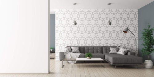 Wie du geometrische Tapeten in deine Wohndekoration integrierst