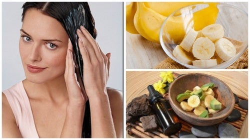Bananen-Avocado-Haarmaske für seidig glänzende Haare