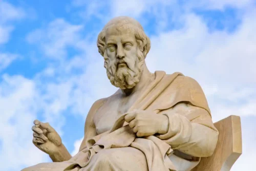 Philosophen und Sophisten - Statue von Platon