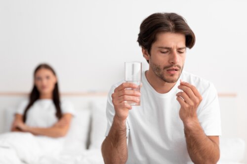 Mann hat Erektionsprobleme