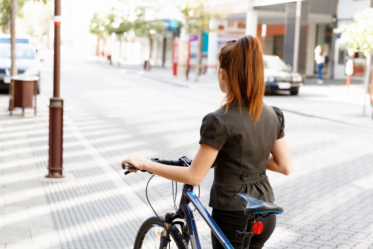 fahrradfahren in der stadt